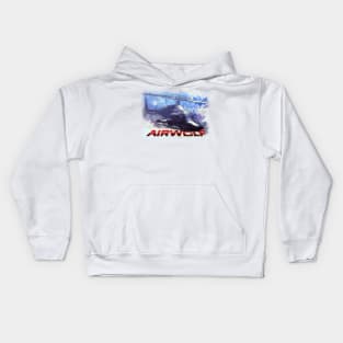 Sketchy Airwolf Kids Hoodie